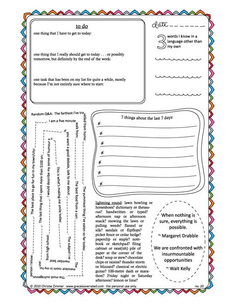 Printable Guided Journal